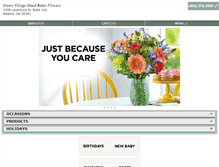 Tablet Screenshot of emoryvillageflowers.com